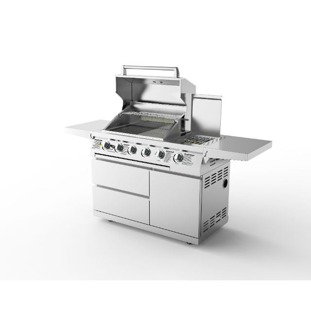 Whistler Cirencester 4 Gas Barbecue with side burner and rear rotisserie burner. Only £1259.99