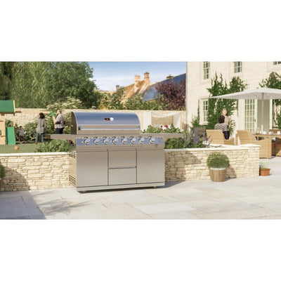 Whistler Cirencester 6 Gas Barbecue with side burner and rear rotisserie burner. Only £1694