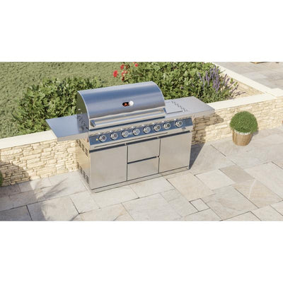 Whistler Cirencester 6 Gas Barbecue with side burner and rear rotisserie burner. Only £1694