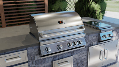 Whistler Burford 4 Burner Built In Gas Barbecue. With FREE Cover and rotisserie kit. Now only £1669