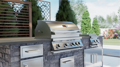 Whistler Burford 4 Burner Built In Gas Barbecue. With FREE Cover and rotisserie kit. Now only £1669
