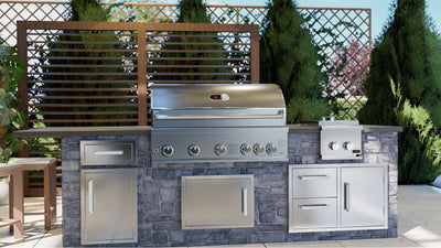Whistler Burford 5 Burner Built In Gas Barbecue. With FREE Cover and rotisserie kit. £1869.99!