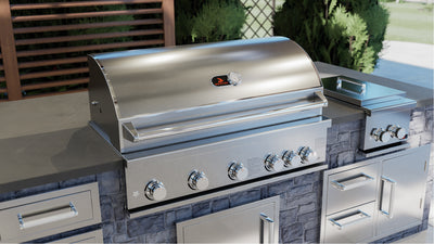 Whistler Burford 5 Burner Built In Gas Barbecue. With FREE Cover and rotisserie kit. £1869.99!