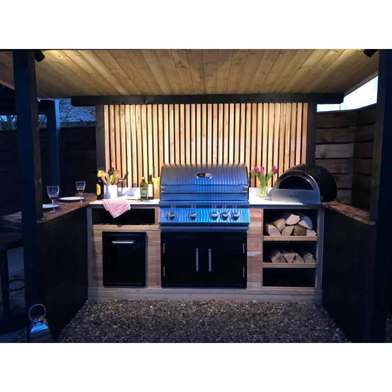 Outdoor Built In Contemporary Barbecue Luxury BBQ Garden Kitchen
