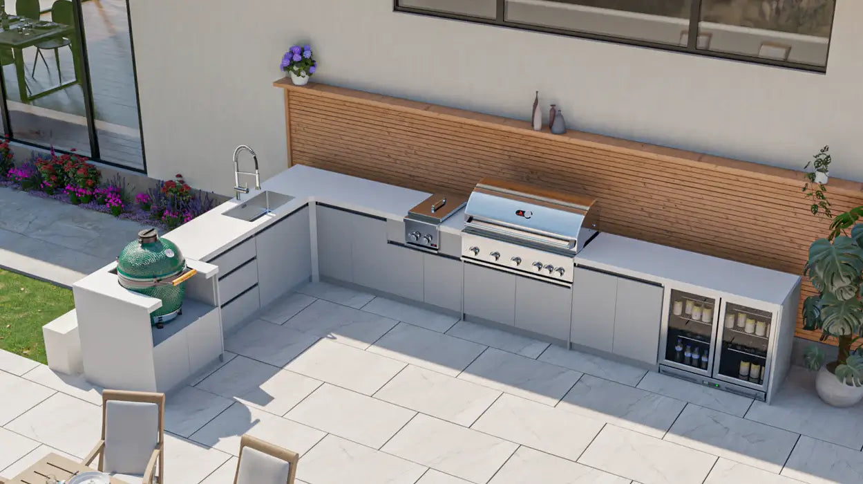 Whistler Fairford Windsor 10 Piece Modular Outdoor Kitchen. GardenBox Price £12199