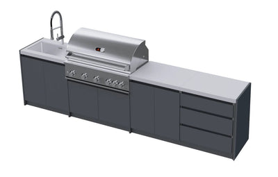 Whistler Fairford Chelsea Modular Outdoor Kitchen. Only £5950. With FREE Pizza Oven worth £995!
