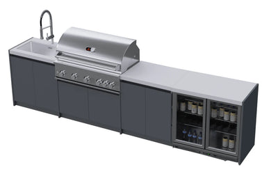 Whistler Fairford Canterbury Modular Outdoor Kitchen. Only £6480. With FREE Pizza Oven worth £995!