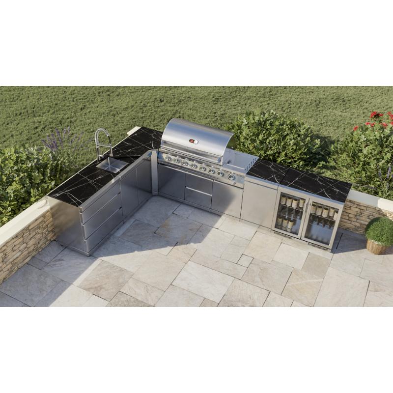 Whistler Stroud Modular L Shaped Outdoor Kitchen. From only £5419.69 ***Free Rotisserie kit***