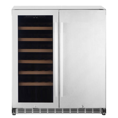 Outdoor Kitchen Wine Cooler and Fridge Combo