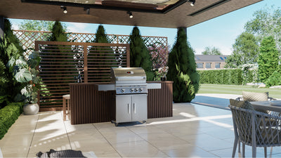 Whistler Bibury 3 Burner Gas Barbecue. Only £1799 with FREE cover and rotisserie kit!