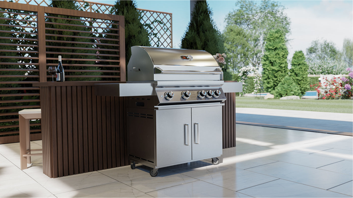 Whistler Bibury 4 Burner Gas Barbecue. FREE genuine cover and rotisserie kit. Only £1999