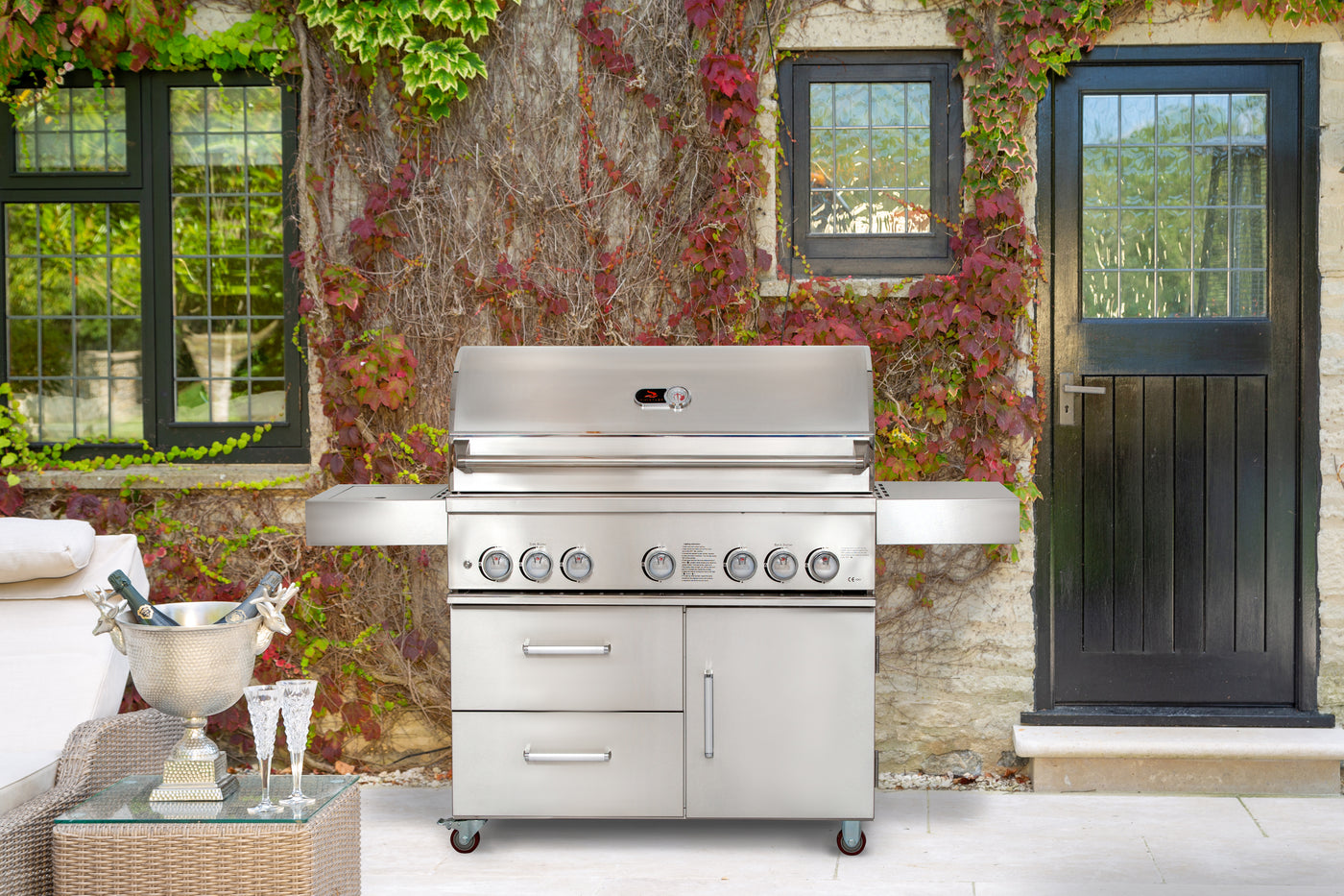 Whistler Bibury 5 Gas Barbecue. FREE Cover and rotisserie kit!