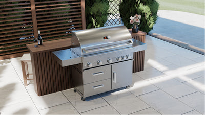 Whistler Bibury 5 Gas Barbecue. FREE Cover and rotisserie kit!