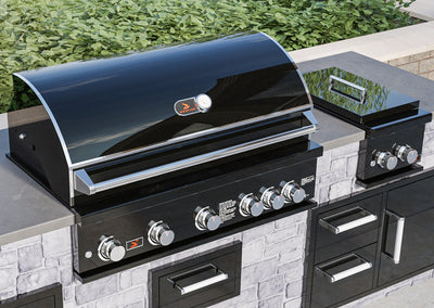 Whistler Burford 5 Burner Built In Gas Barbecue in Black Silk. With FREE Cover and rotisserie  kit. £2149.99!