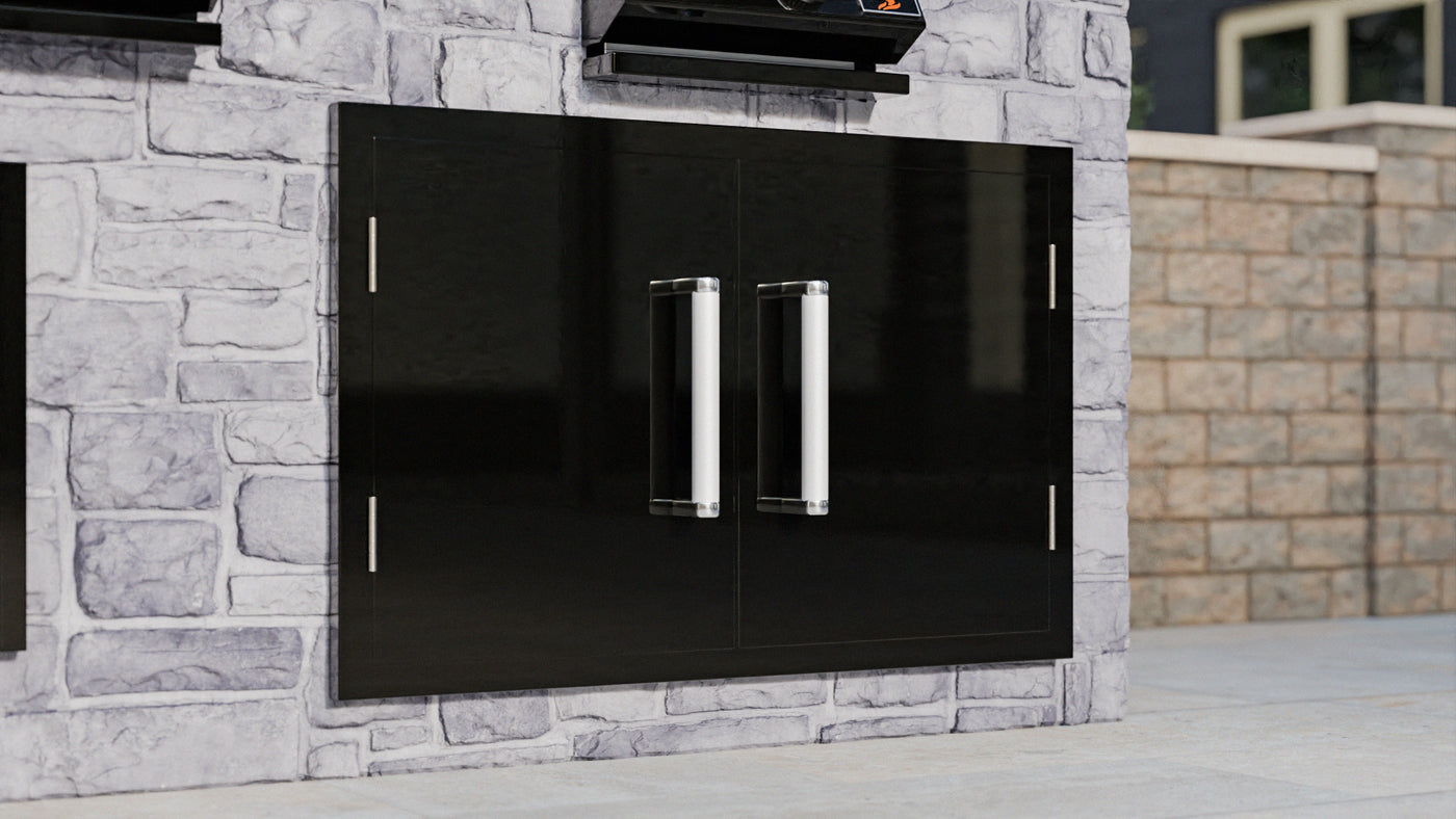 Whistler Burford Built-In Double Door in Black Silk