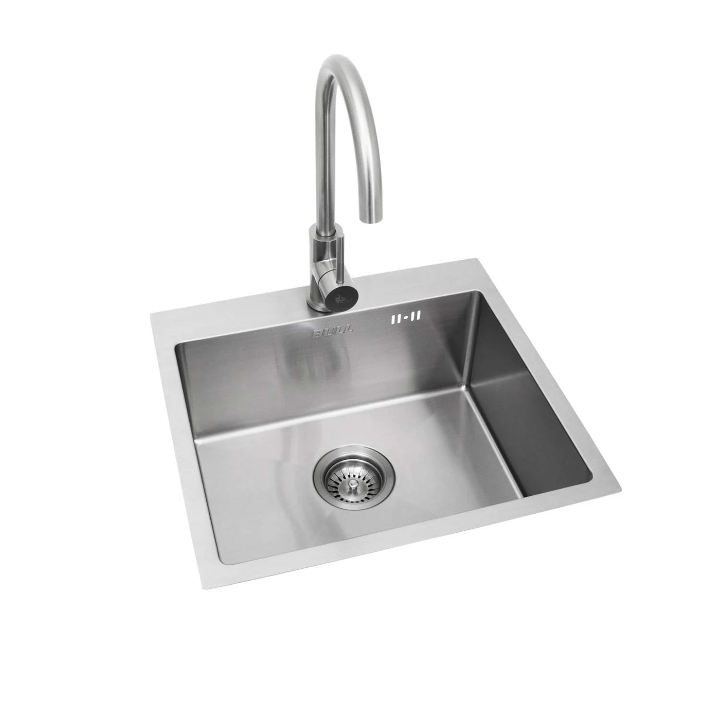 Bull  Large Stainless Steel Sink & Taps for a Built In BBQ 43 x 36 x 20cm