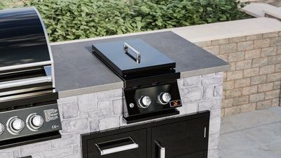 Whistler Burford 3 and 4 Built-In Double Side Burner in Black Silk