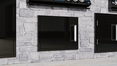 Whistler Burford Built-In Horizontal Single Door in Black Silk