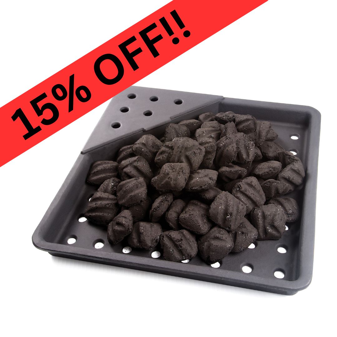 WAREHOUSE CLEARANCE|:  Napoleon Cast Iron Charcoal BBQ Smoker Tray. 15% off. Now £47.59