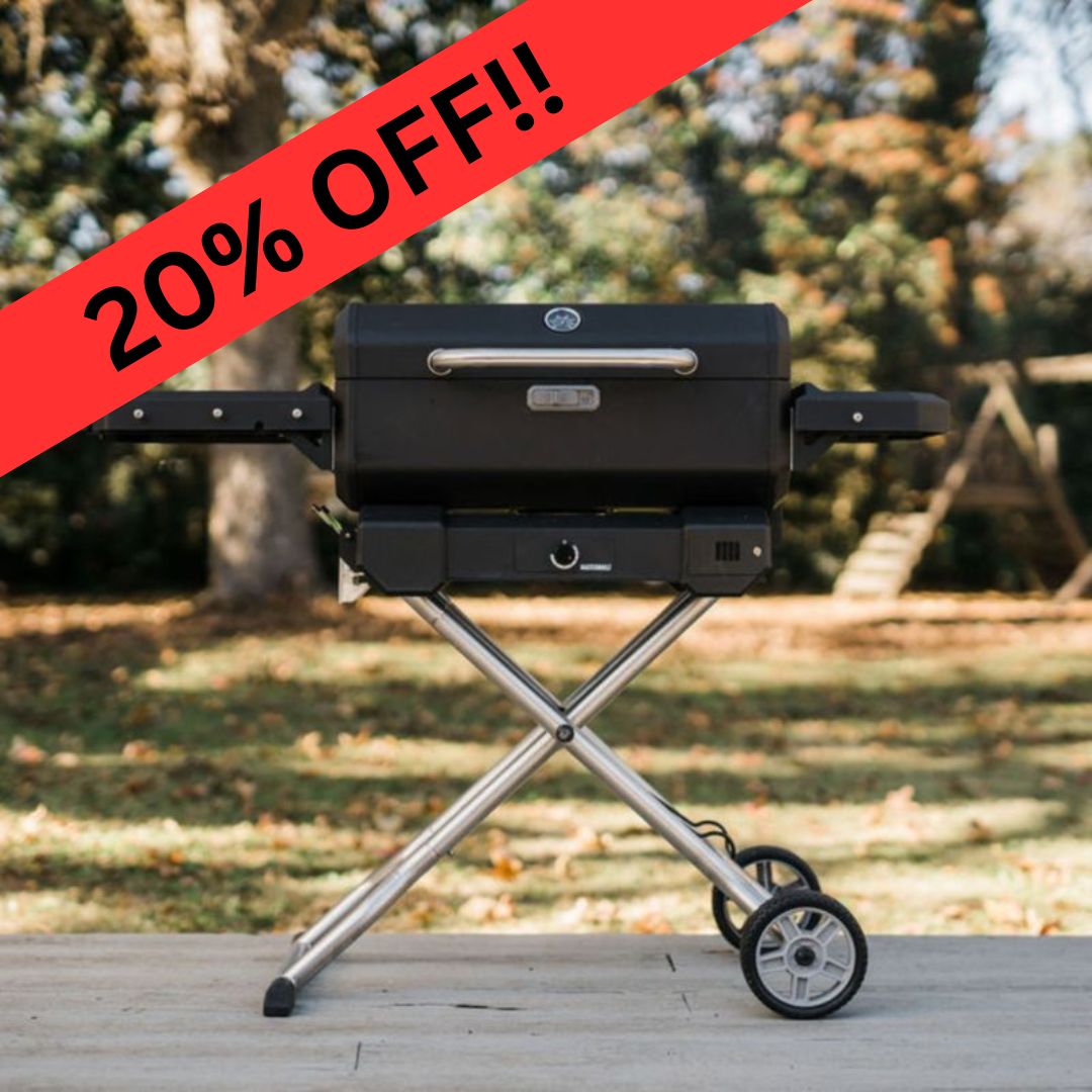 WAREHOUSE CLEARANCE: Masterbuilt Portable Charcoal BBQ with Cart. 20% OFF! Now £311.99