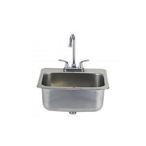 Large Stainless Steel Sink & Taps for a Built In BBQ - Gardenbox