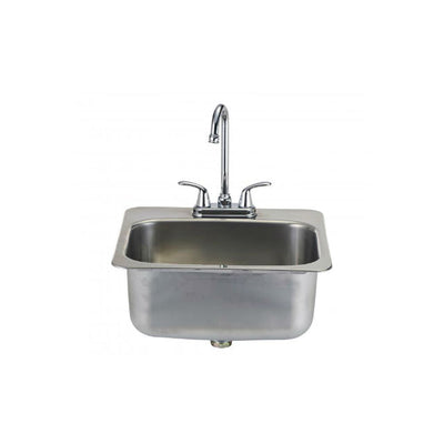 Large Stainless Steel Sink & Taps for a Built In BBQ - Gardenbox