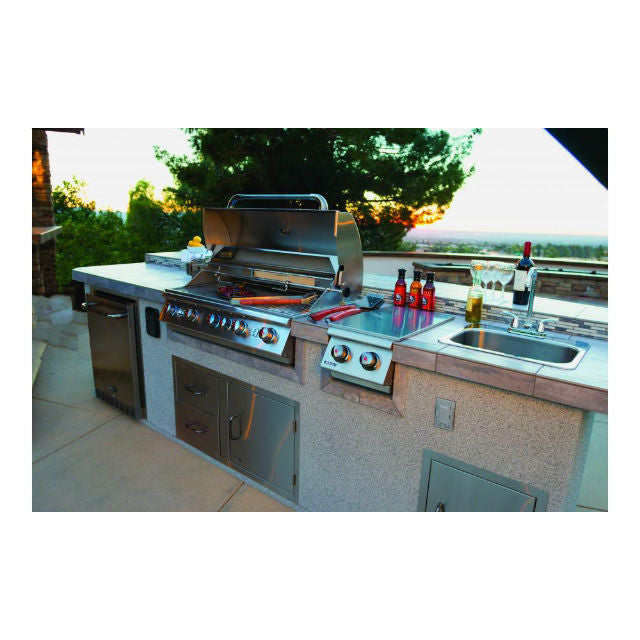 Large Stainless Steel Sink & Taps for a Built In BBQ - Gardenbox