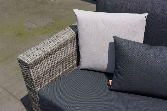 The Life Aya Round Corner Set in Yacht Grey Weave