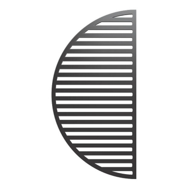 Universal Cast Iron Half Moon Grate for XL Kamado Charcoal BBQ Big Green Egg - Gardenbox