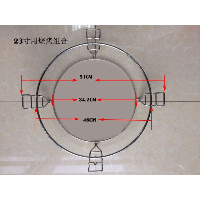 Universal Divide and Conquer Flexible Cooking System for 23" Kamado Charcoal BBQ - Gardenbox