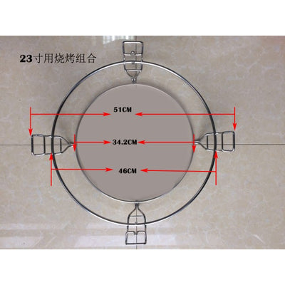 Universal Divide and Conquer Flexible Cooking System for 23" Kamado Charcoal BBQ - Gardenbox