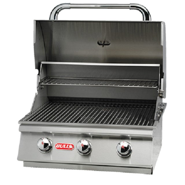 Bull Steer 3 Burner Built In BBQ Stainless Steel Grill Head - Gardenbox