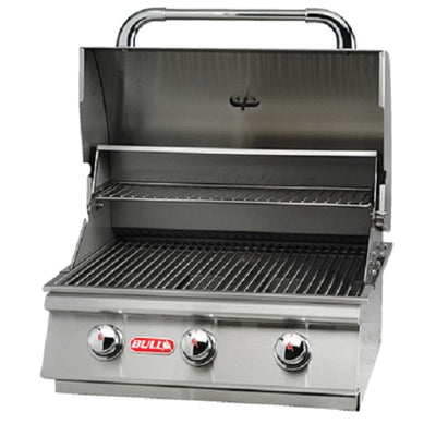 Bull Steer 3 Burner Built In BBQ Natural Gas Stainless Steel Grill Head - Gardenbox