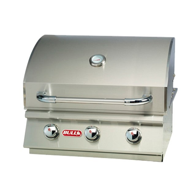 Bull Steer 3 Burner Built In BBQ Stainless Steel Grill Head - Gardenbox