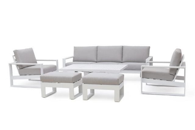 Amalfi 3 Seat Sofa Set with Rising Table by Maze Rattan