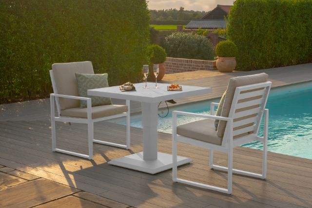 Amalfi 3 Piece Bistro Set with Rising Table by Maze Rattan