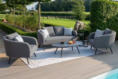 Maze Rattan Ambition 2 Seat Sofa Set In Weatherproof Fabric