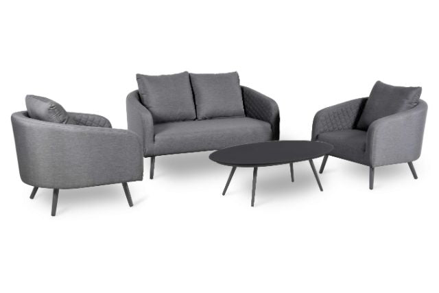 Maze Rattan Ambition 2 Seat Sofa Set In Weatherproof Fabric