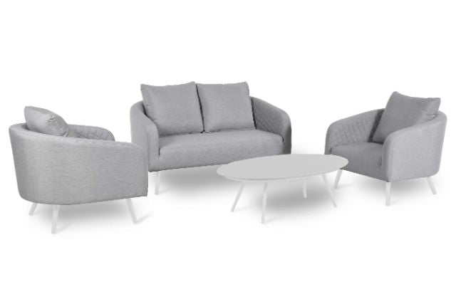 Maze Rattan Ambition 2 Seat Sofa Set In Weatherproof Fabric