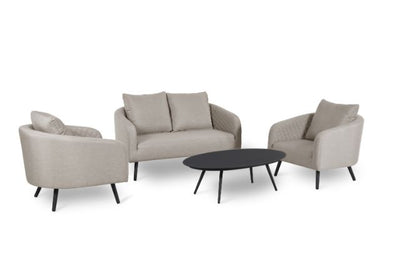 Maze Rattan Ambition 2 Seat Sofa Set In Weatherproof Fabric