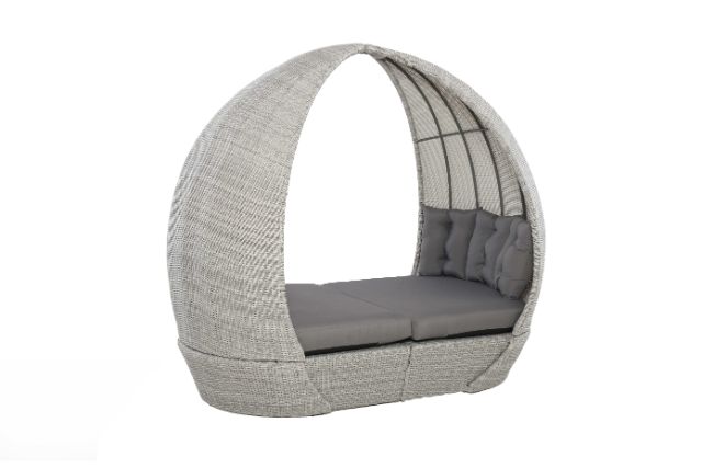 Ascot Daybed with Weatherproof Cushions by Maze Rattan - Gardenbox