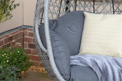 Ascot Hanging Chair with Weatherproof Cushions by Maze Rattan - Gardenbox