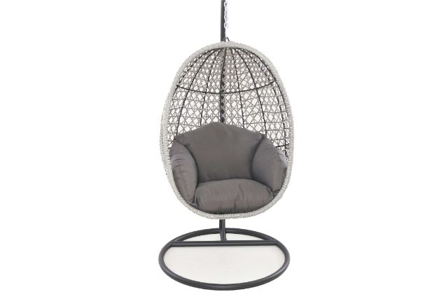 Ascot Hanging Chair with Weatherproof Cushions by Maze Rattan - Gardenbox