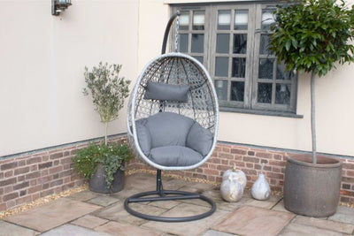 Ascot Hanging Chair with Weatherproof Cushions by Maze Rattan - Gardenbox