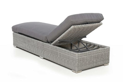 Ascot Sun Lounger Set with Weatherproof Cushions by Maze Rattan - Gardenbox