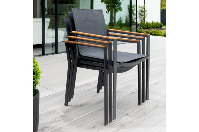 The Life Concept 210 Teak Dining Set with 6 Primavera Dining Chairs
