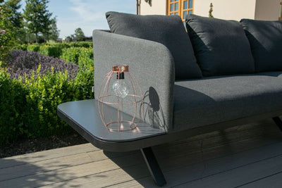 Maze Rattan Cove Corner Sofa Group In Weatherproof Fabric