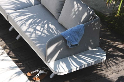Maze Rattan Cove Corner Sofa Group In Weatherproof Fabric