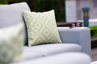 Maze Rattan Ethos 2 Seat Sofa Set In Weatherproof Fabric