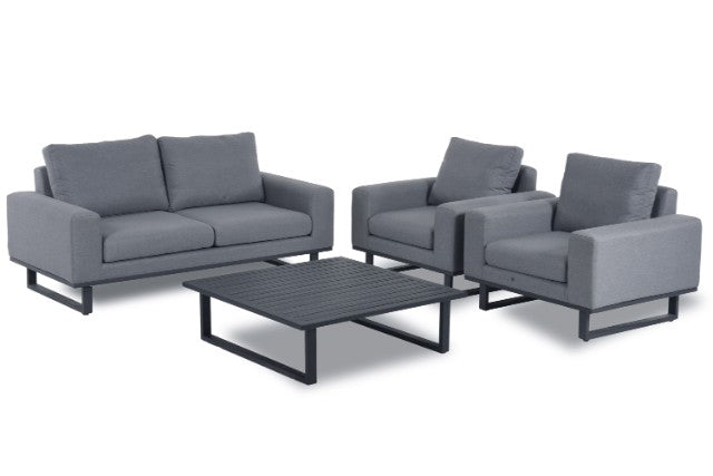 Maze Rattan Ethos 2 Seat Sofa Set In Weatherproof Fabric - Gardenbox